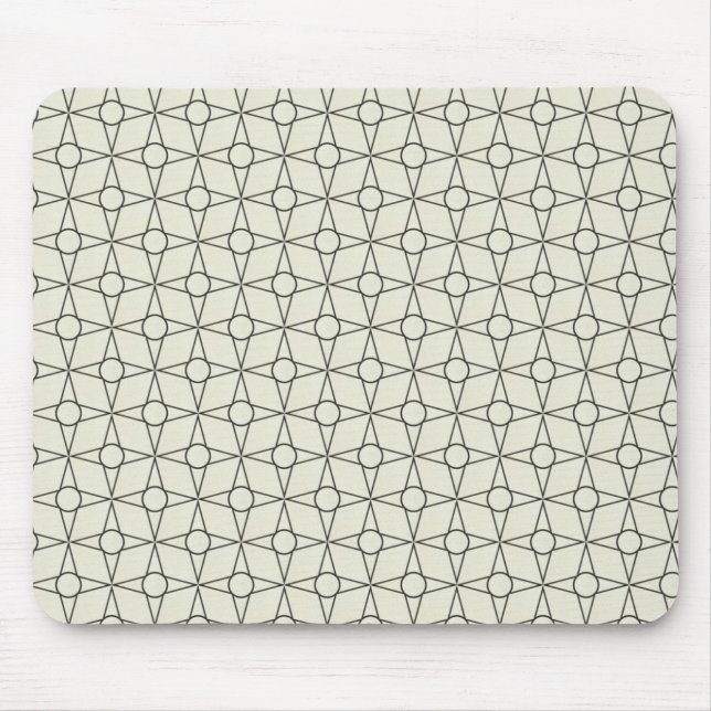 Mousepad Vintage Funk Geométrico Mousepad, Marfim (Frente)