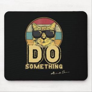 Mousepad Vintage Garota de Gato Sem Crianças Faz Algo