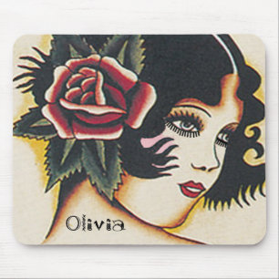 Mousepad Vintage Girl