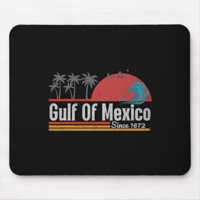 Mousepad Vintage Golfo Do México Est.1772 (Frente)