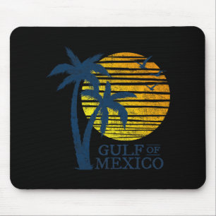 Mousepad Vintage Golfo Do México Palmeiras De Souvenir Retr