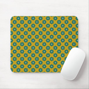Mousepad Vintage Green Southern France Flower Pattern
