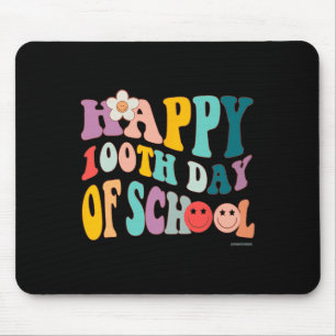 Mousepad Vintage Groovy 100 Dias De Escola Para Estudo De P