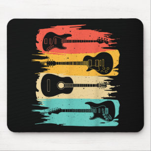 Mousepad Vintage Guitar Gift For Men Women Music Banda Guit