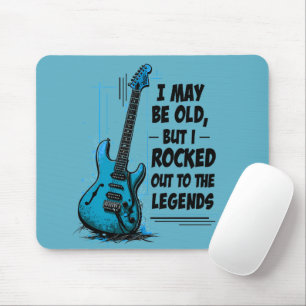 Mousepad Vintage Guitar Retro Rock Legend Nostalgic