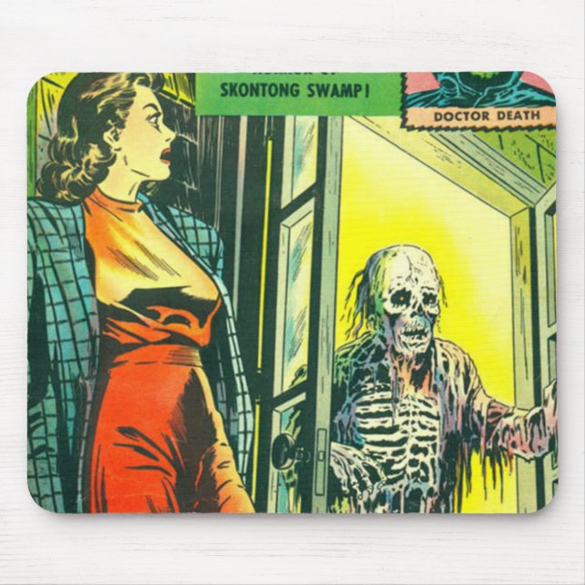 Mousepad Vintage Halloween Comic Book (Frente)