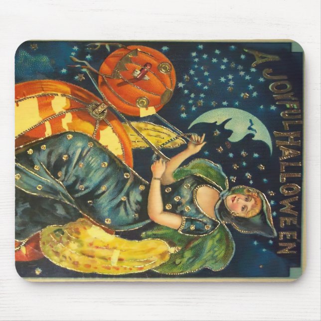Mousepad Vintage Halloween Poster (Frente)