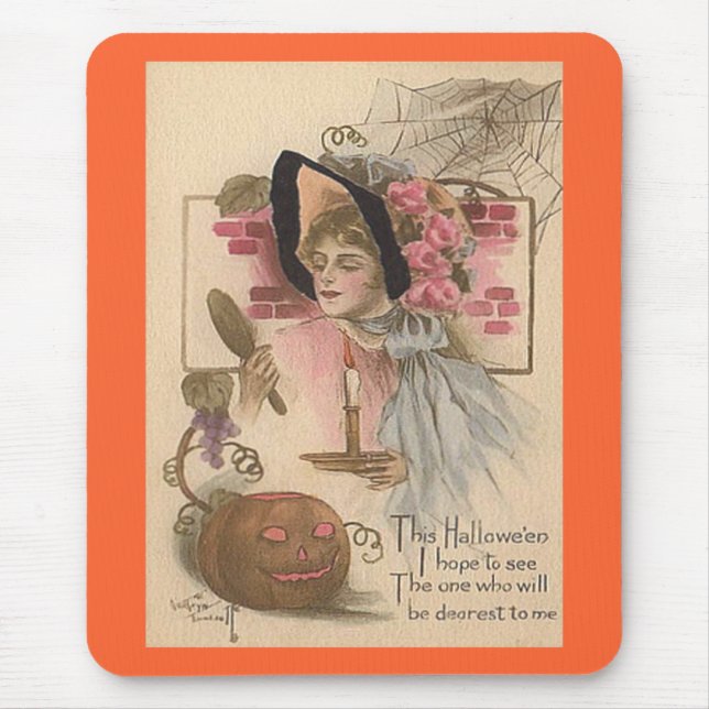 Mousepad Vintage Halloween Querida (Frente)