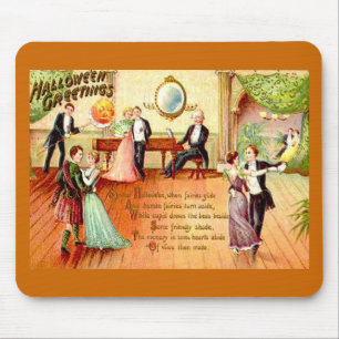Mousepad Vintage Halloween saúda dança