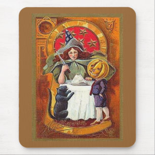 Mousepad Vintage Halloween Witness e Pumpkin Head Boy