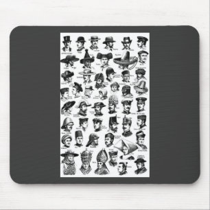 Mousepad Vintage Hats