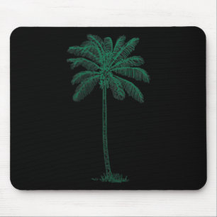 Mousepad Vintage Hawaiai Palm Tree Beach Tropical Island P