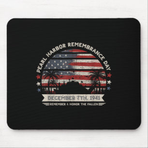 Mousepad Vintage Hawaii Usa Flag Tee, Pearl Harbor