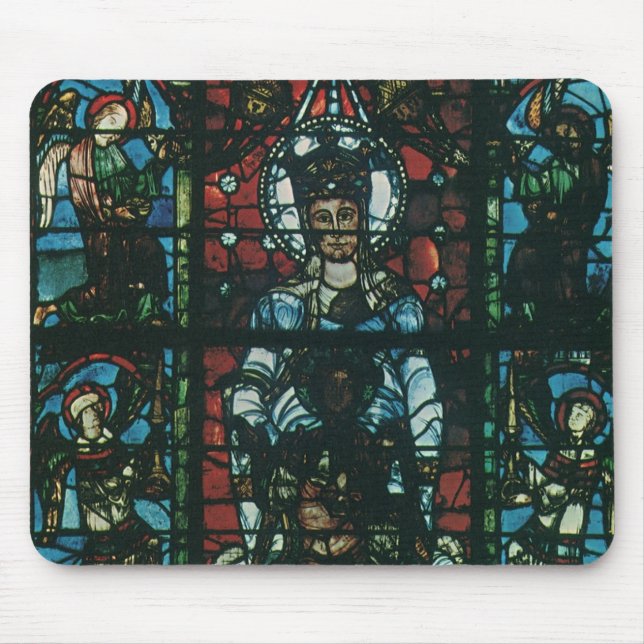 Mousepad Vintage Igreja Religiosa Janela de Vidro Obtida (Frente)