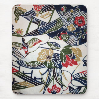 Mousepad Vintage Japonês Kimono Textile (Bingata)