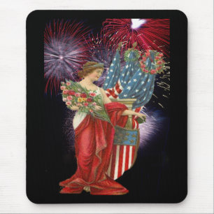 Mousepad Vintage Lady e Fireworks