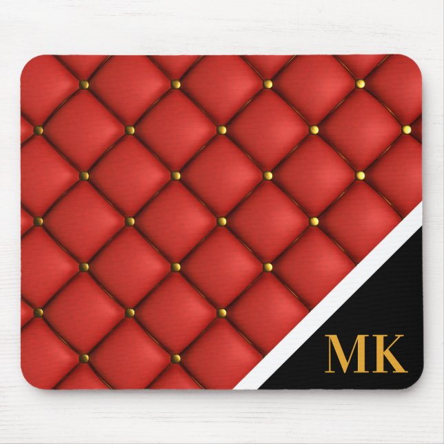 Mousepad Vintage Leather Monograma (Frente)