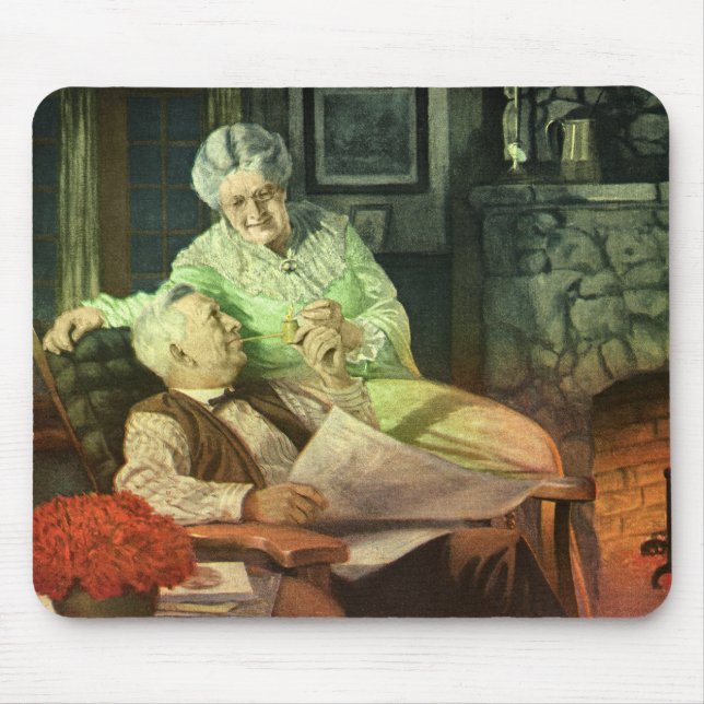 Mousepad Vintage Love and Romance; Avós Românticos (Frente)
