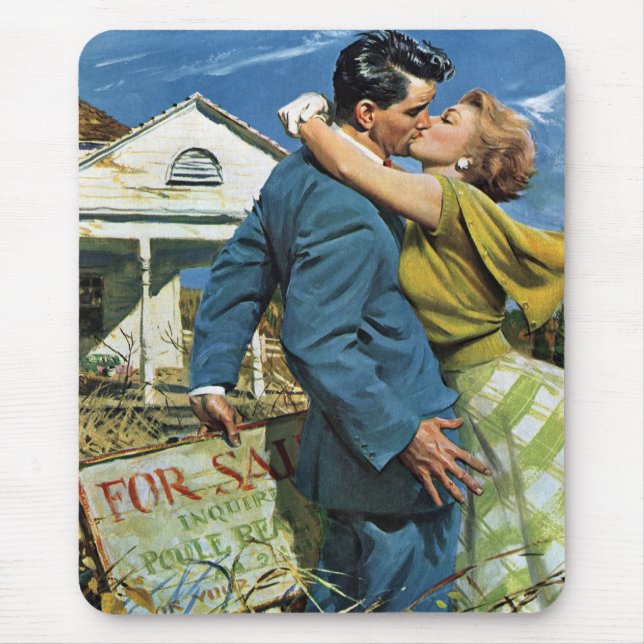 Mousepad Vintage Love and Romance Newlyweds Comprar Primeir (Frente)