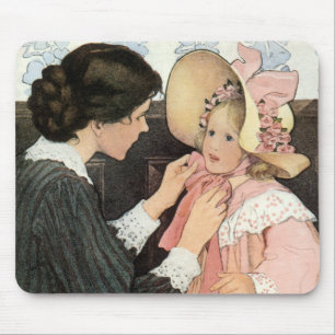 Mousepad Vintage Madre e Criança por Jessie Willcox Smith