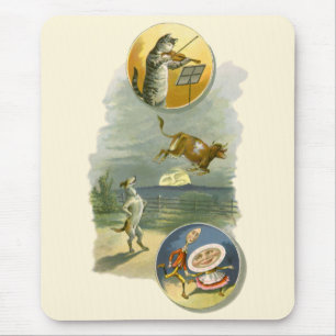 Mousepad Vintage Madre Goose Enfermeira Rhyme Poem