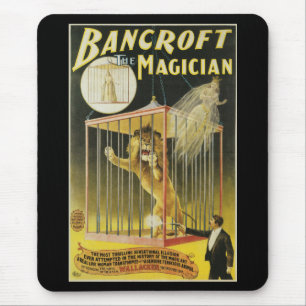 Mousepad Vintage Magic Poster, Maggie Bancroft e Lion