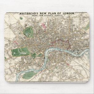 Mousepad Vintage Map of London England (1853)
