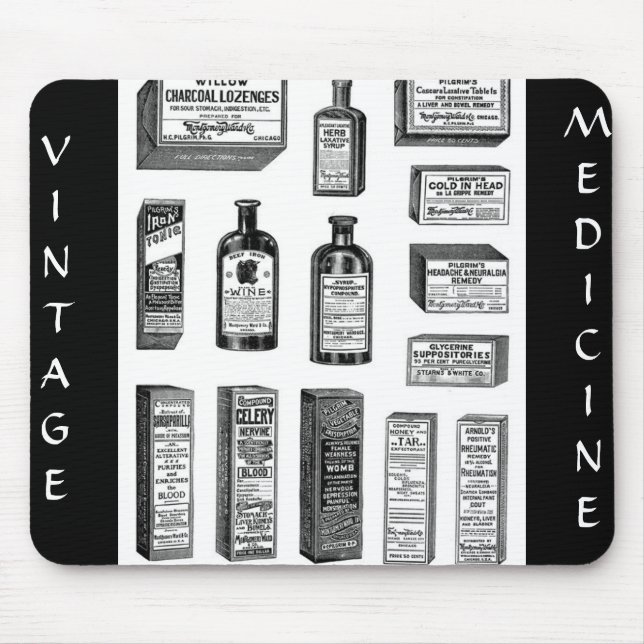 MOUSEPAD VINTAGE, MEDICINA (Frente)