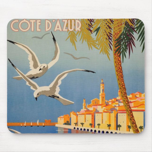 Mousepad Vintage Menton CoTe D'azur (Frente)