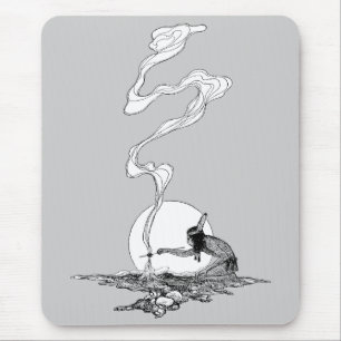 Mousepad Vintage ocidental, indiano em sua solidão por NC
