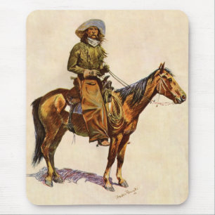 Mousepad Vintage ocidental, um vaqueiro da arizona por