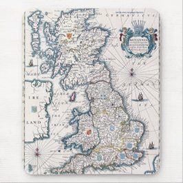 Mousepad Vintage Old Kingdom Map History-lover Design