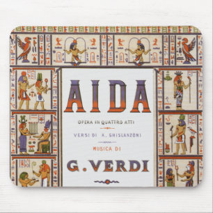 Mousepad Vintage Opera Music, Aida egípcia de Verdi