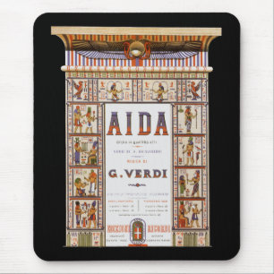 Mousepad Vintage Opera Music, Aida egípcia de Verdi
