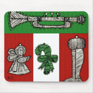 Mousepad Vintage Ornaments