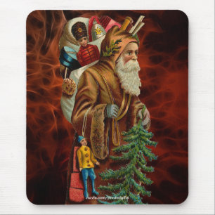Mousepad Vintage Papai Noel e presentes de Natal
