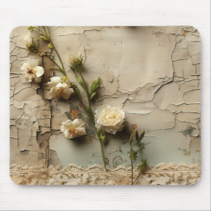 Mousepad Vintage - Pergaminho - Carta de Amor com Flores (3