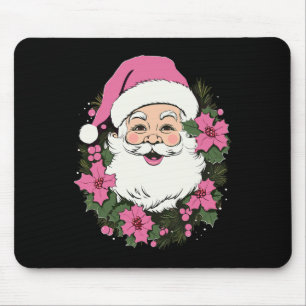 Mousepad Vintage Pink Natal Papai Noel Felry Xmas Mulher