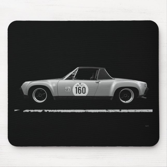 Mousepad Vintage Porsche Race Car (Frente)