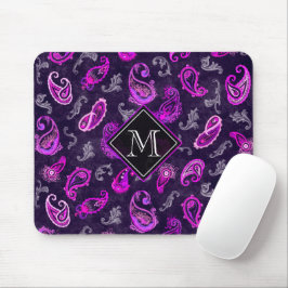Mousepad Vintage Purple Paisley