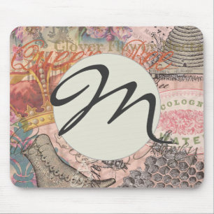 Mousepad Vintage Queen Bee Belly Girly Art Impressão
