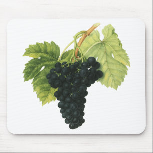 Mousepad Vintage Red Wine Organic Graph Cluster, Comida Fru