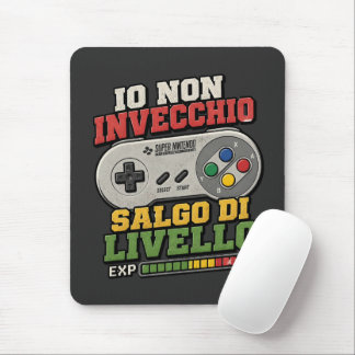 Mousepad Vintage Retro Italiano Gamer Subir de Nível