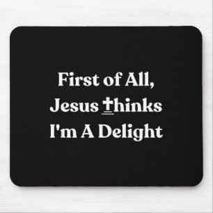 Mousepad Vintage retrô primeiro de Jesus acha um deleite