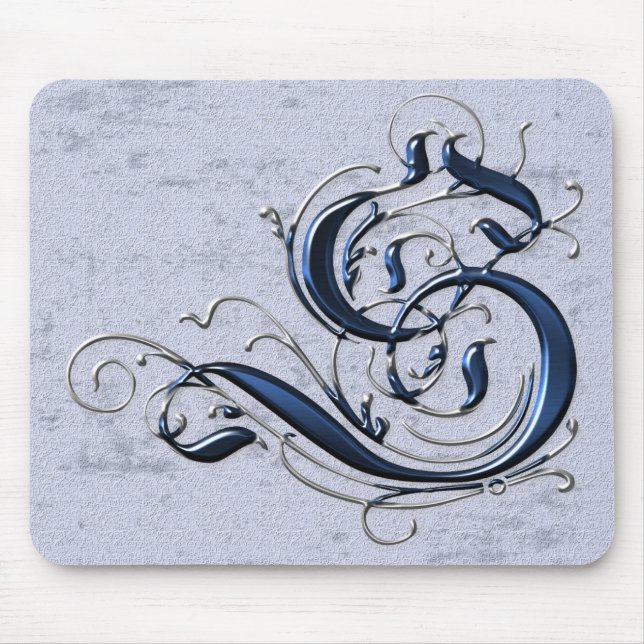 Mousepad Vintage S inicial (Frente)