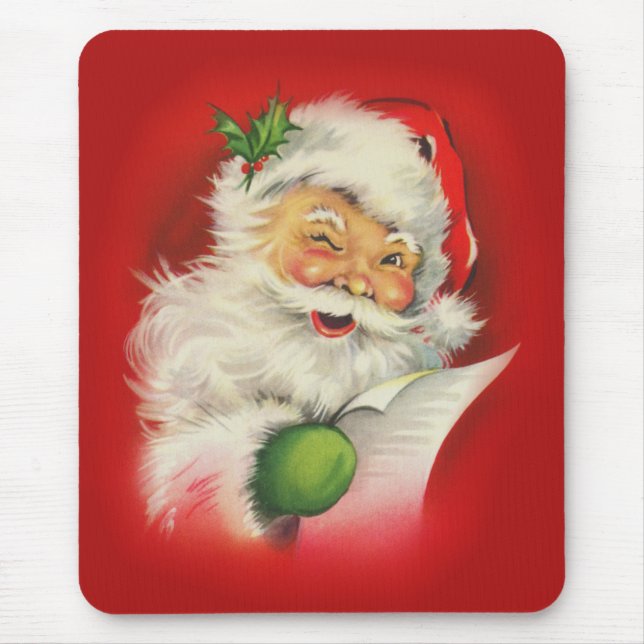 Mousepad Vintage Santa Claus Natal (Frente)