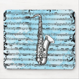 Mousepad Vintage Saxaphone