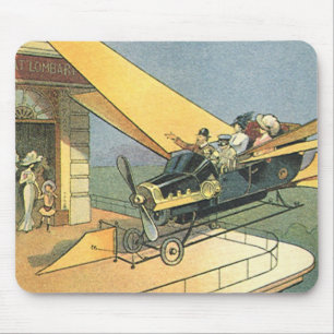 Mousepad Vintage Science Fiction Steampunk Carro Convertíve