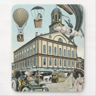 Mousepad Vintage Science Fiction, Victorian Steam Punk City