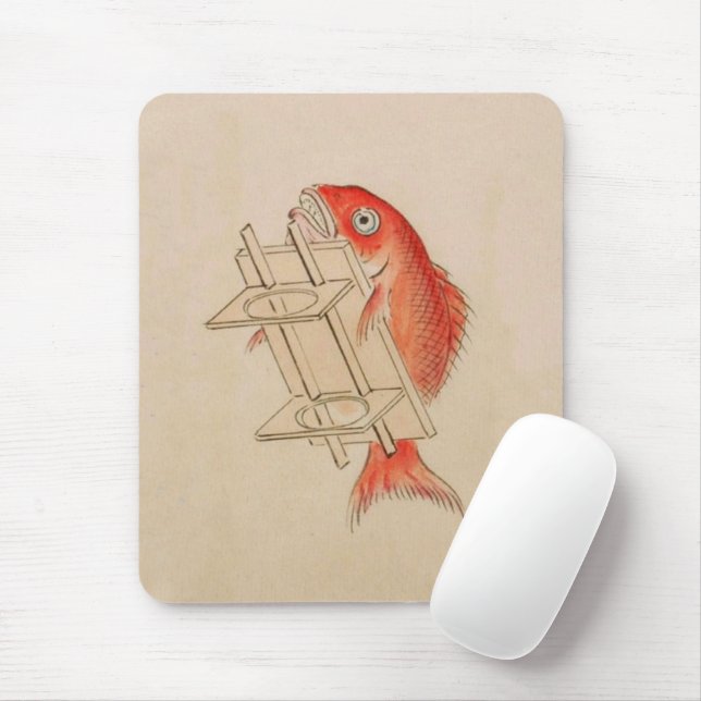 Mousepad Vintage Sea Bream Yokai (Com mouse)